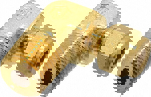 Compression Tube Male Elbow: 3/8